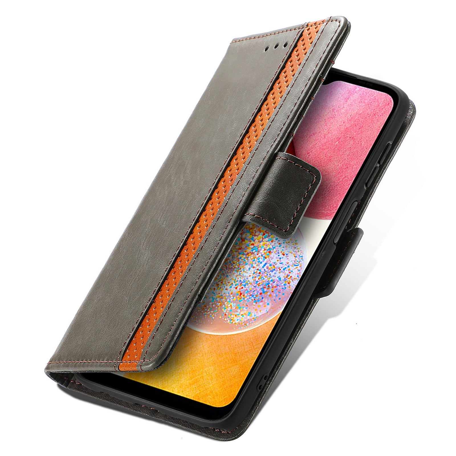 CASENEO 002 Series for Samsung Galaxy A14 5G A14 4G Phone Case PU Leather RFID Blocking Wallet Stand Business Splicing Cover CASENEO 002 Series for Samsung Galaxy A14 5G A14 4G Phone Case PU Leather RFID Blocking Wallet Stand Business Splicing Cover